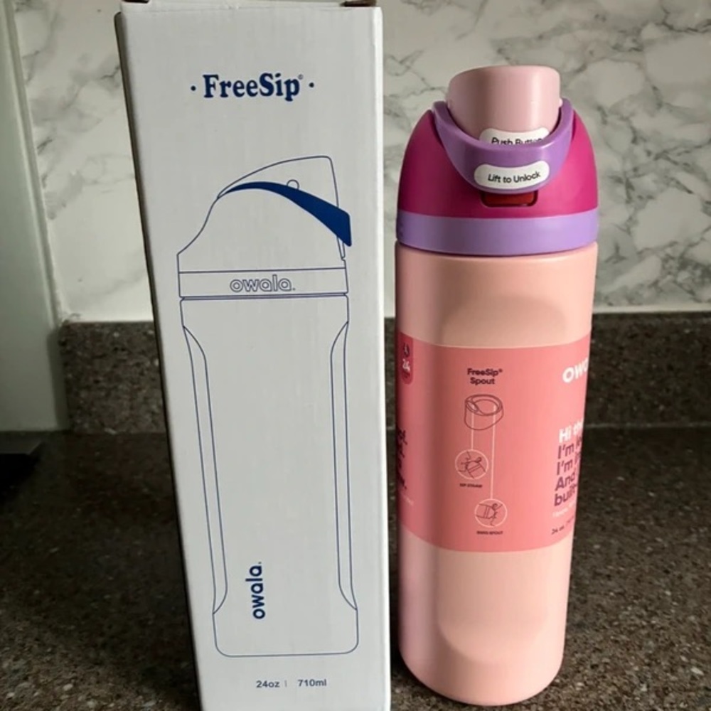 Owala Pink perfection 24oz water bottle Brand New